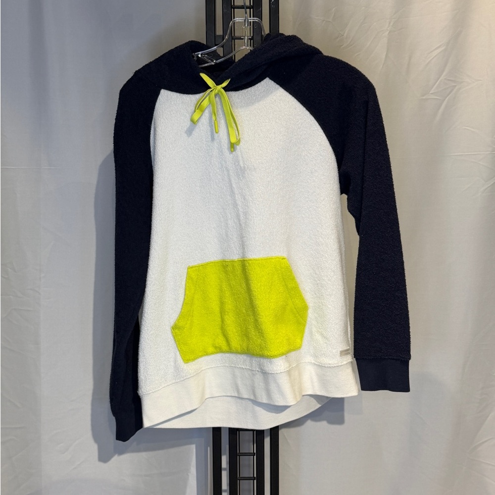 Outerknown Two-Tone Hoodie with Neon Accents
